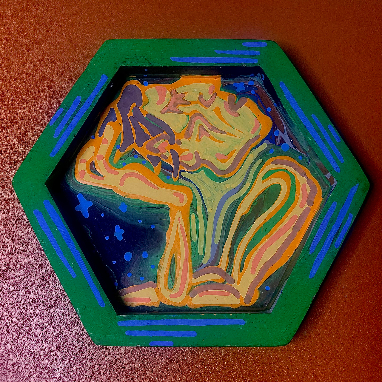 六边形组合冰箱贴