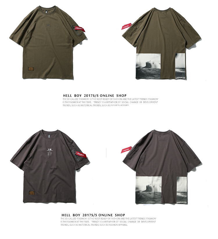 HELL BOY X BEFEARLESS 创意人像印花 短袖