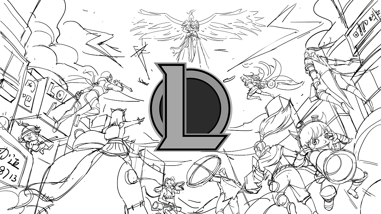 《英雄来集结》——英雄联盟创意平面设计参赛作品