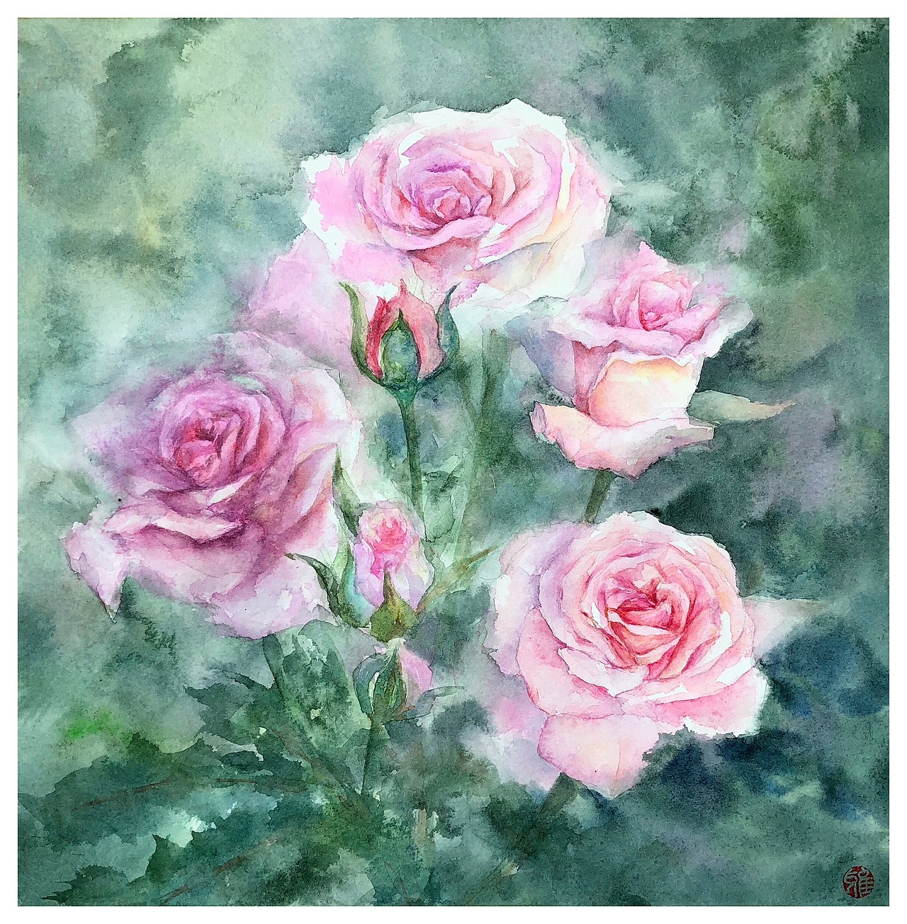 水彩花卉第一辑（图ZMTMxOTMyMjg0） - 商业插画 - 站酷设计师冰盐_Ybin原创素材 - 站酷ZCOOL