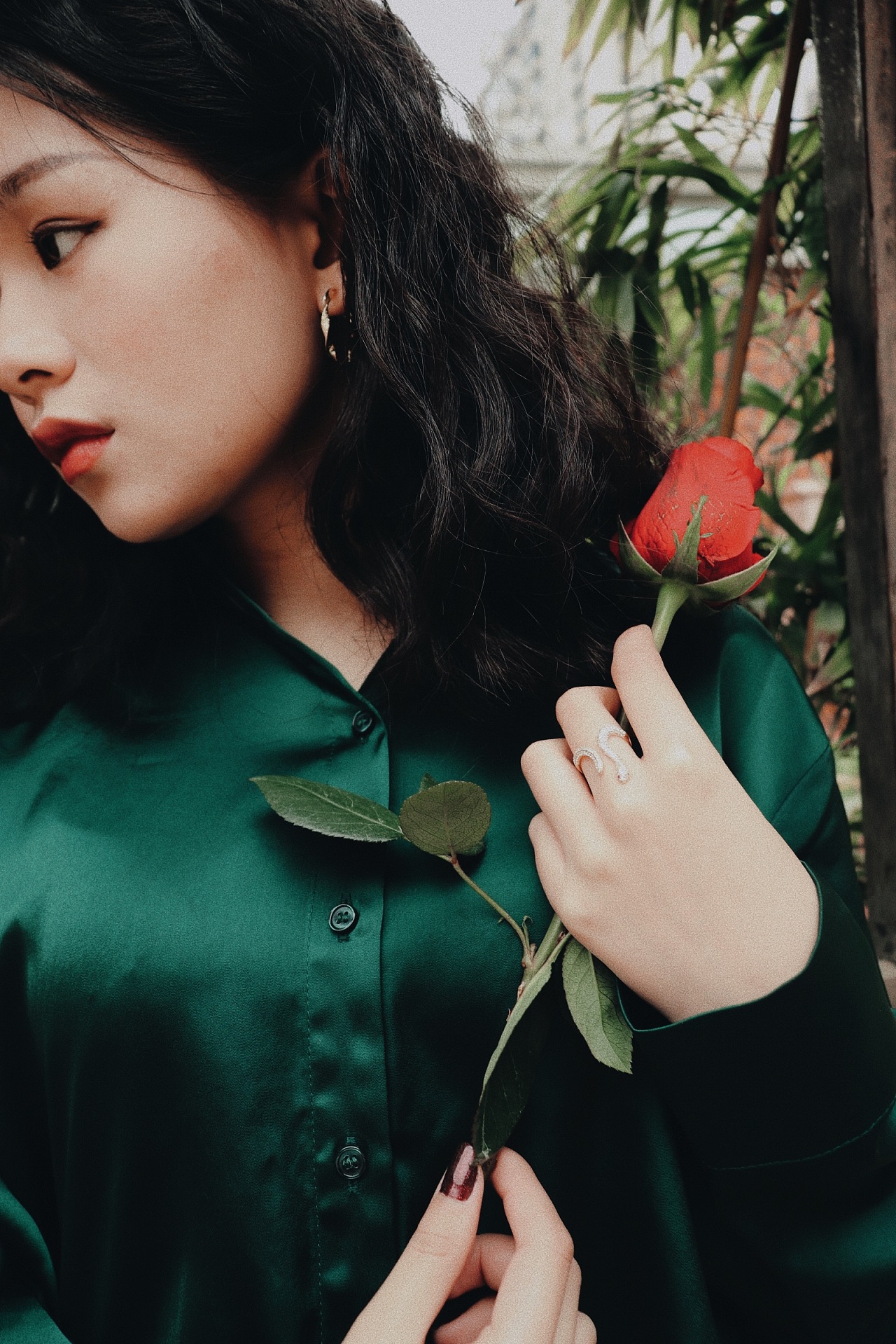 《绿影佳人》电影感复古风人物写真