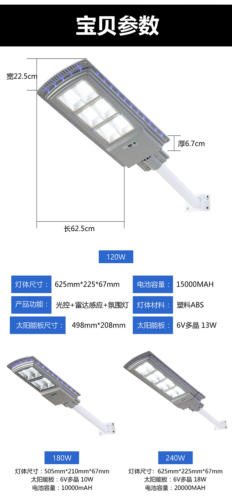 户外太阳能灯路灯详情（图ZMjA1NzQyNDEy） - 电商 - 站酷设计师紫乔要上进原创素材 - 站酷ZCOOL