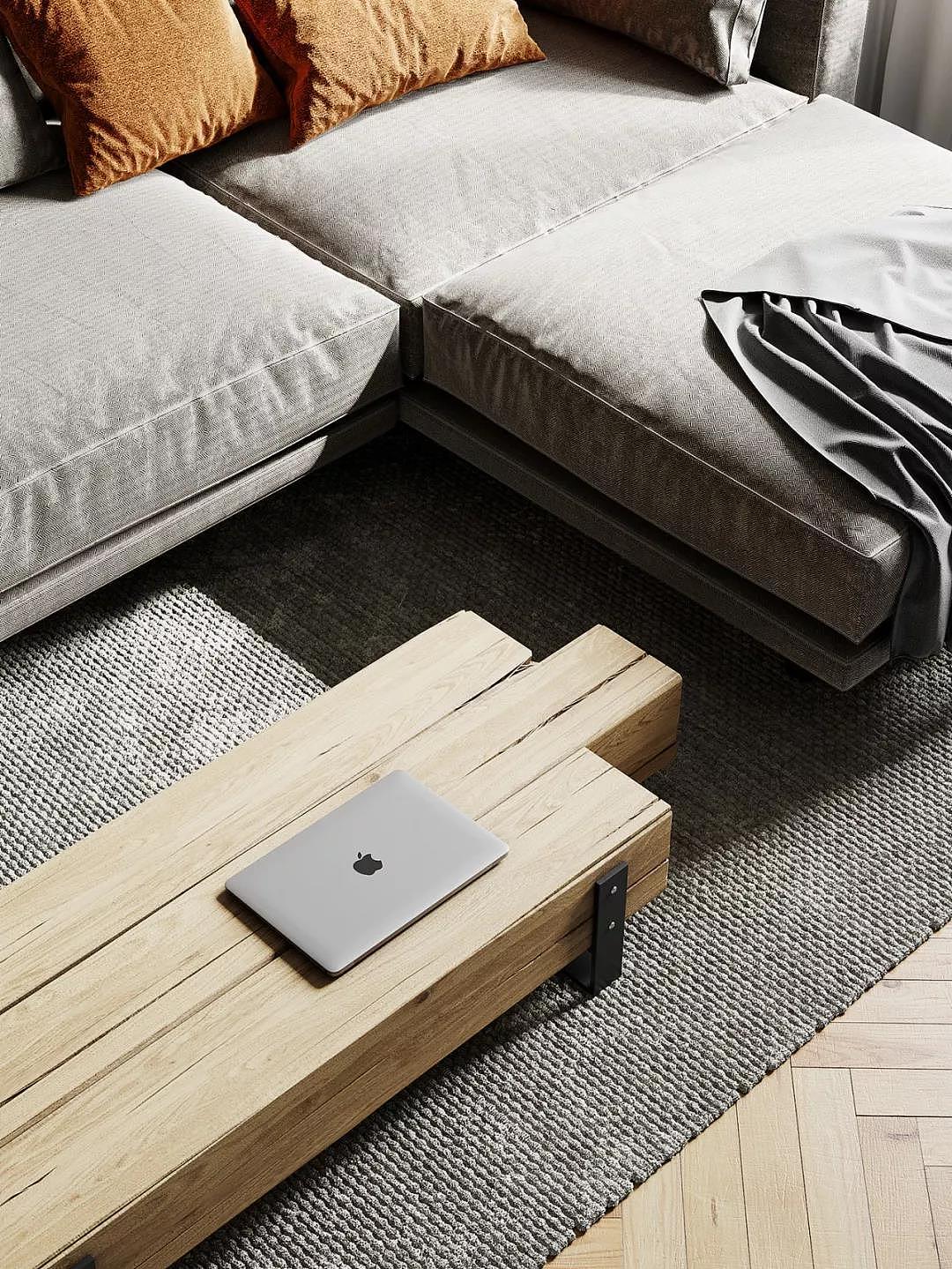 63m²工业风设计,铁艺隔断让你的家装更有气质