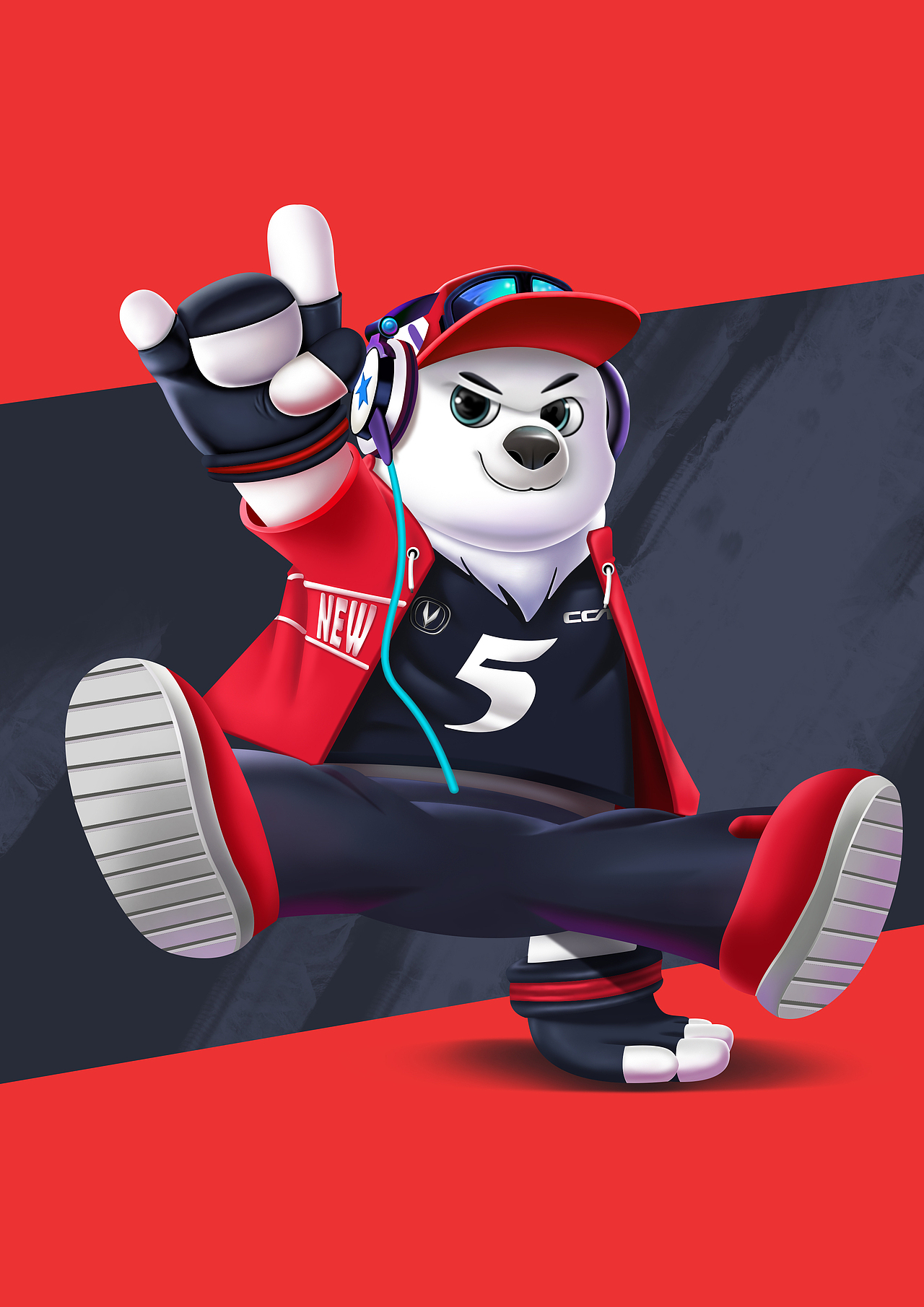 长安汽车熊五吉祥物