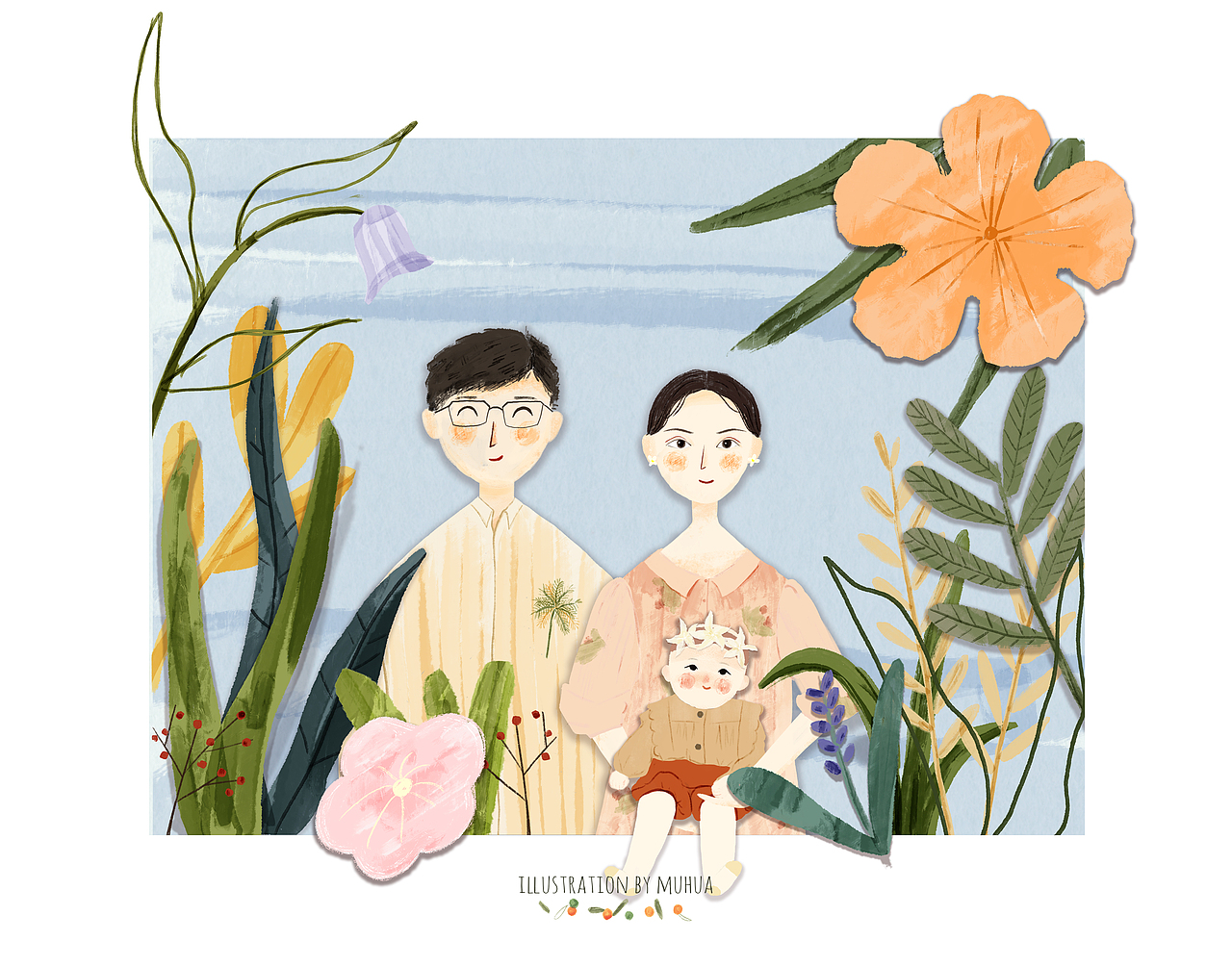 你好（图ZMTk2MzM4MTI0） - 新锐潮流插画 - 站酷设计师木画Muhua原创素材 - 站酷ZCOOL