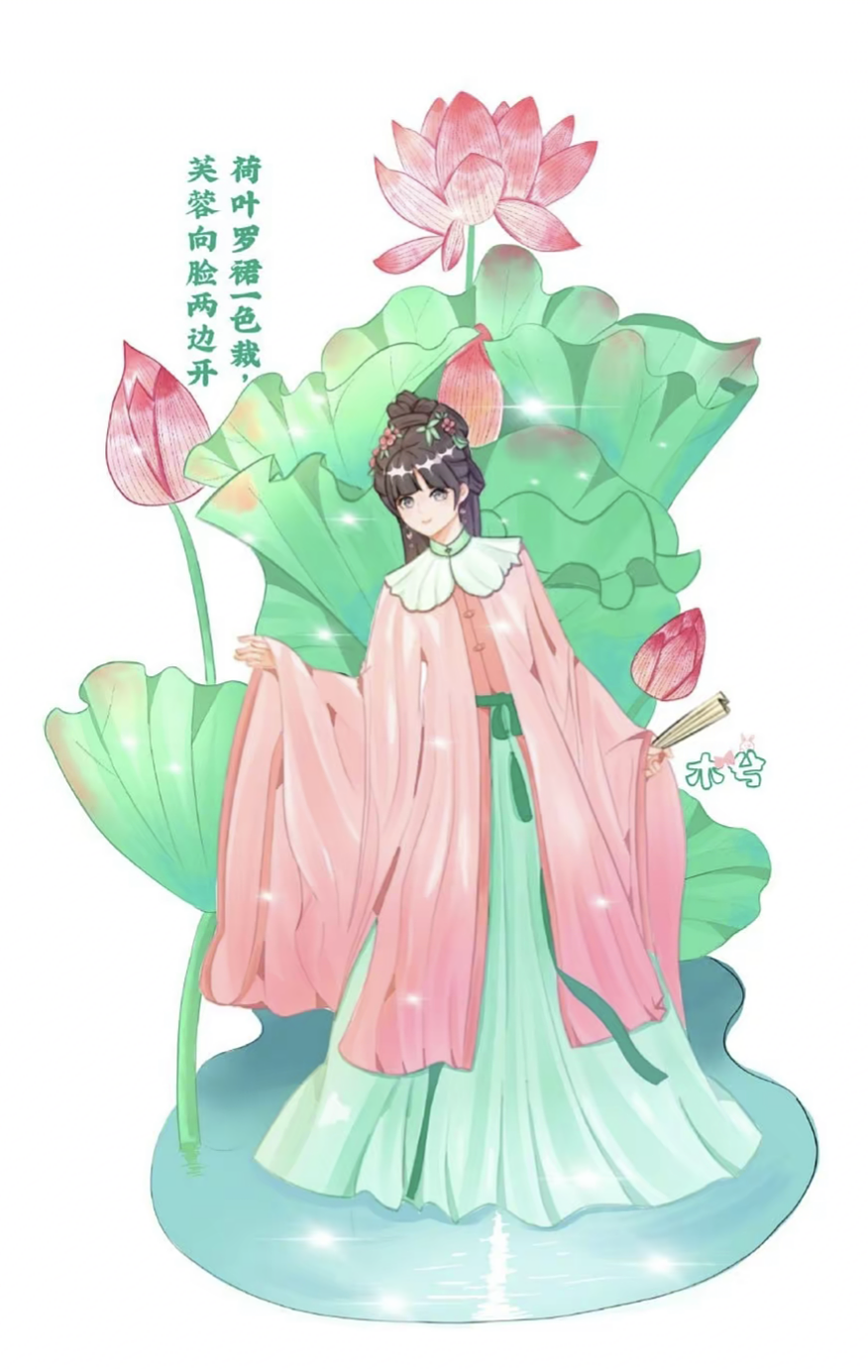 花卉人物系列小插画（图ZMzQ3MDM1ODk2） - 新锐潮流插画 - 站酷设计师檬小桃原创素材 - 站酷ZCOOL