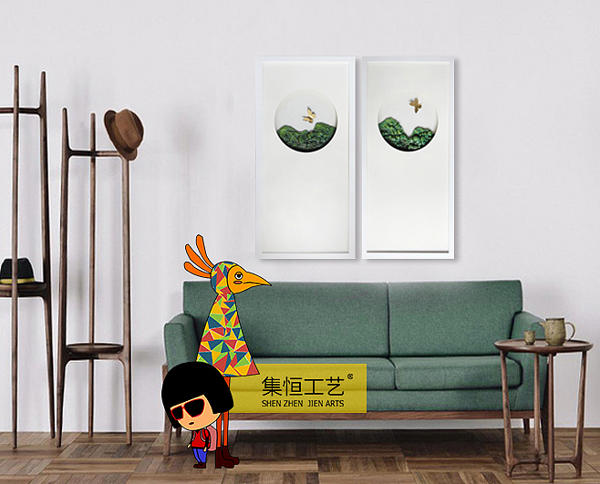 集恒工艺#实物画#装饰画#