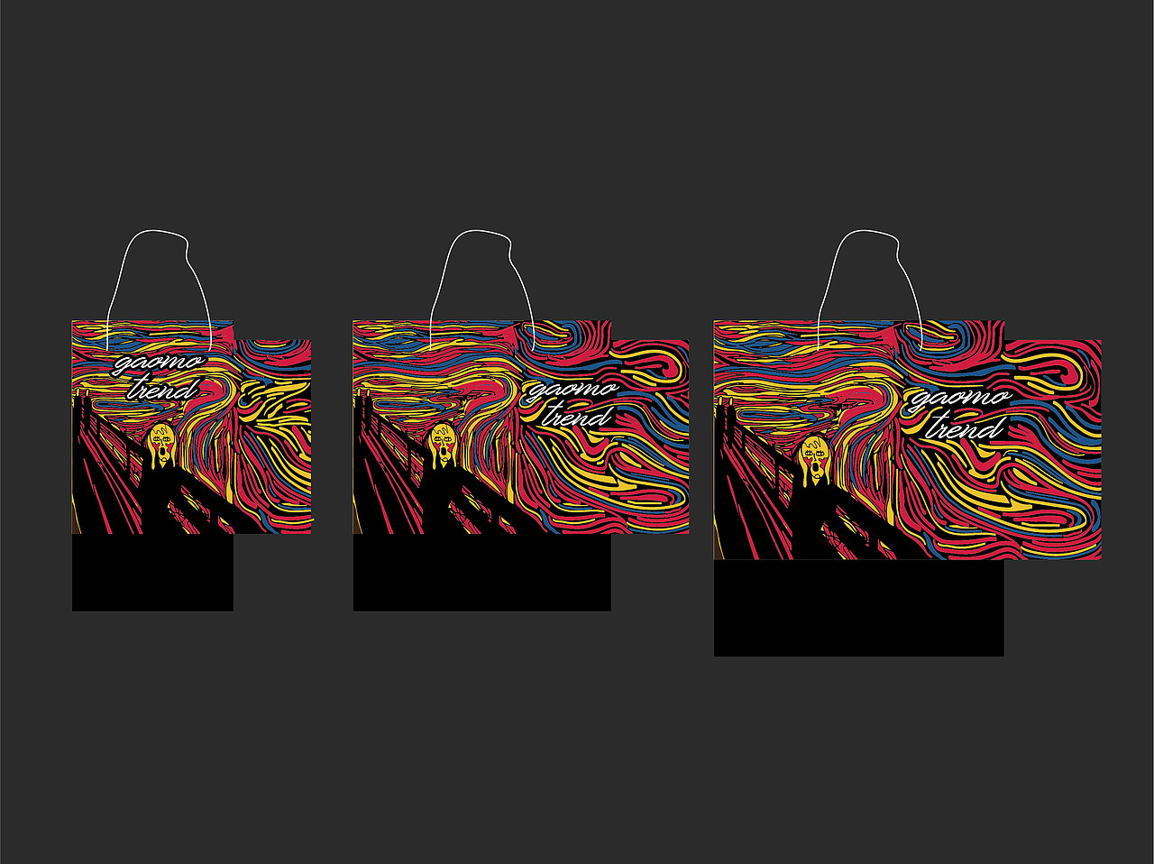 女装手提袋设计（图ZMTkxNTAxMzQ0） - 包装 - 站酷设计师明早五点设计原创素材 - 站酷ZCOOL