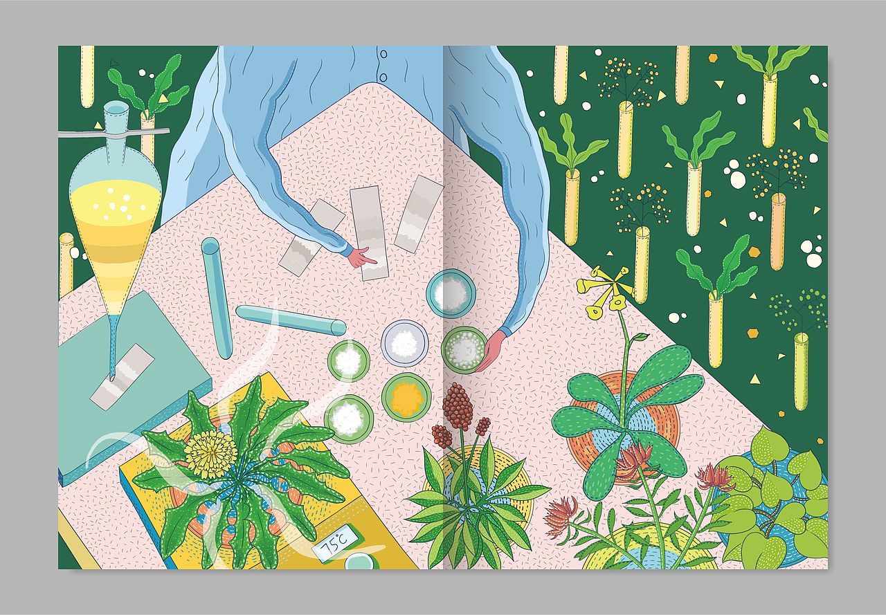 西安岳达生物科技公司系列插画（图ZMTUyODI0NDQ4） - 商业插画 - 站酷设计师邵露插画原创素材 - 站酷ZCOOL