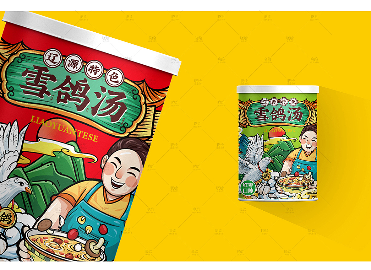 鸽子汤包装（图ZMjYxOTM2Mzk2） - 包装 - 站酷设计师晓绘趣味策划原创素材 - 站酷ZCOOL