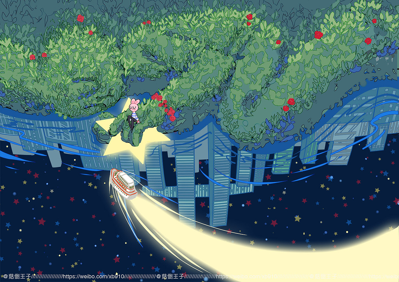赞比兔，重庆篇（图ZMjU1MzkyMDc2） - 艺术插画 - 站酷设计师菇倒王子原创素材 - 站酷ZCOOL
