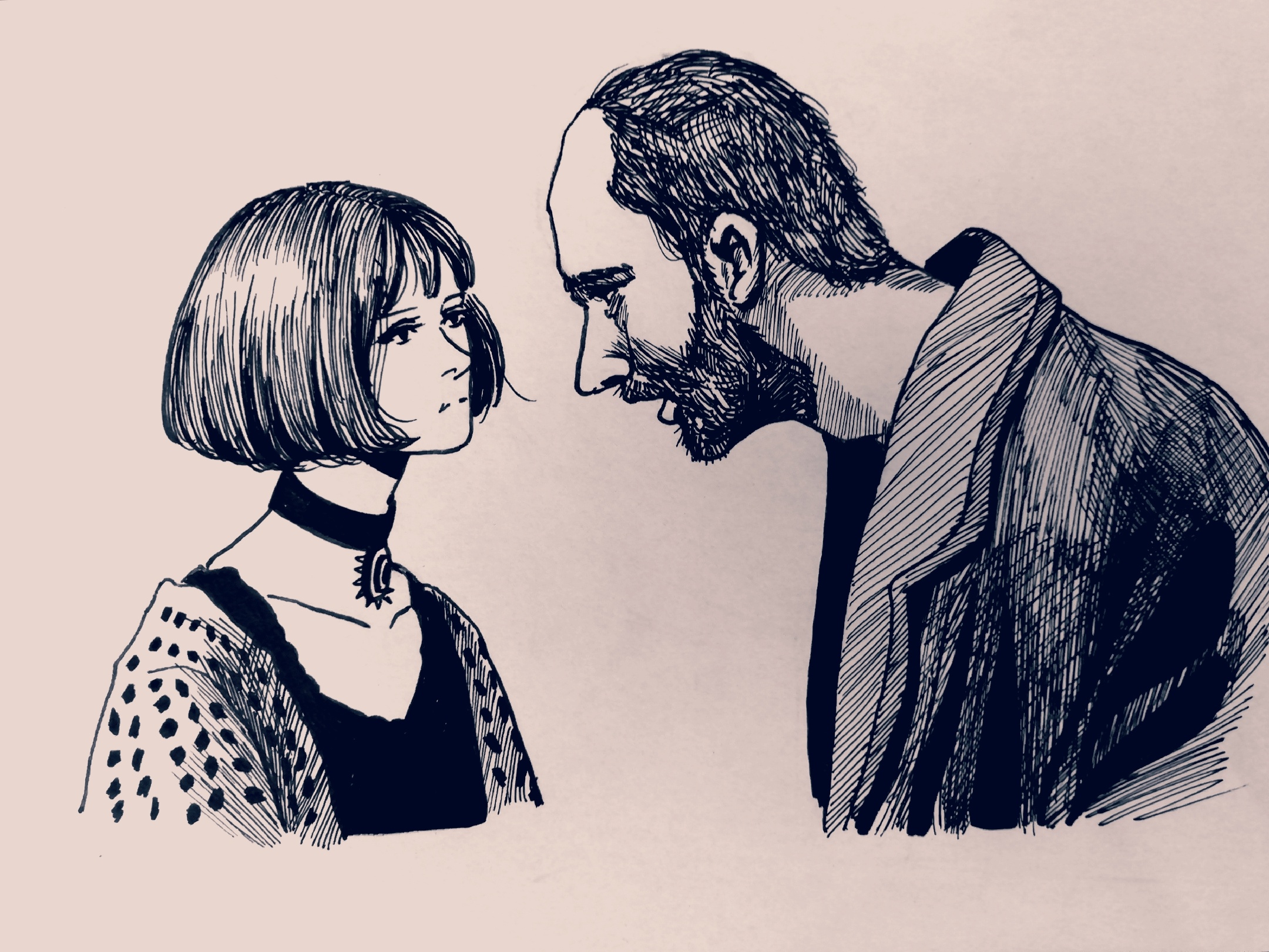 黑白稿|动漫|肖像漫画|芒果酱配土司 - 原创作品 - 站酷 (zcool)