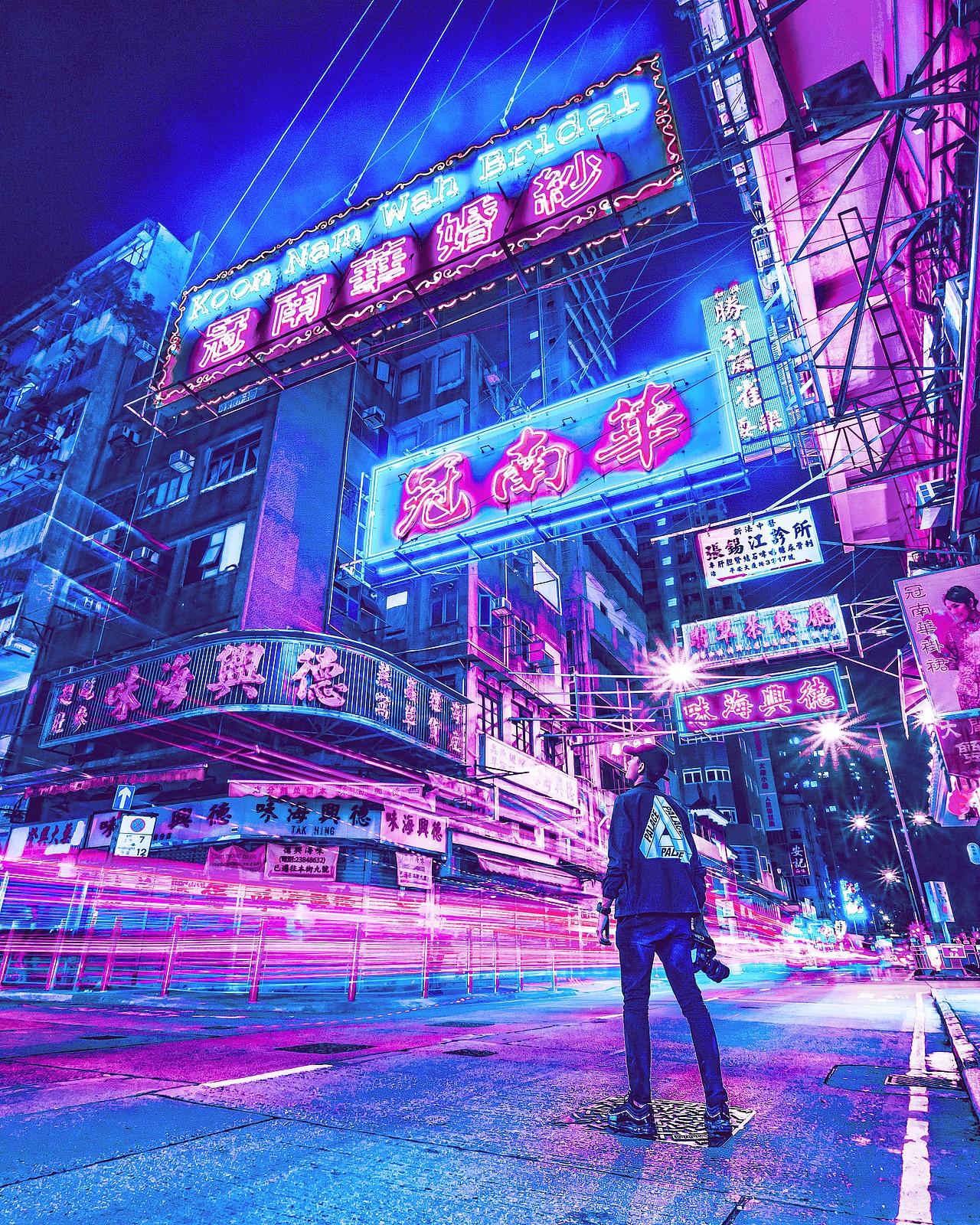 赛博朋克风格调色练习