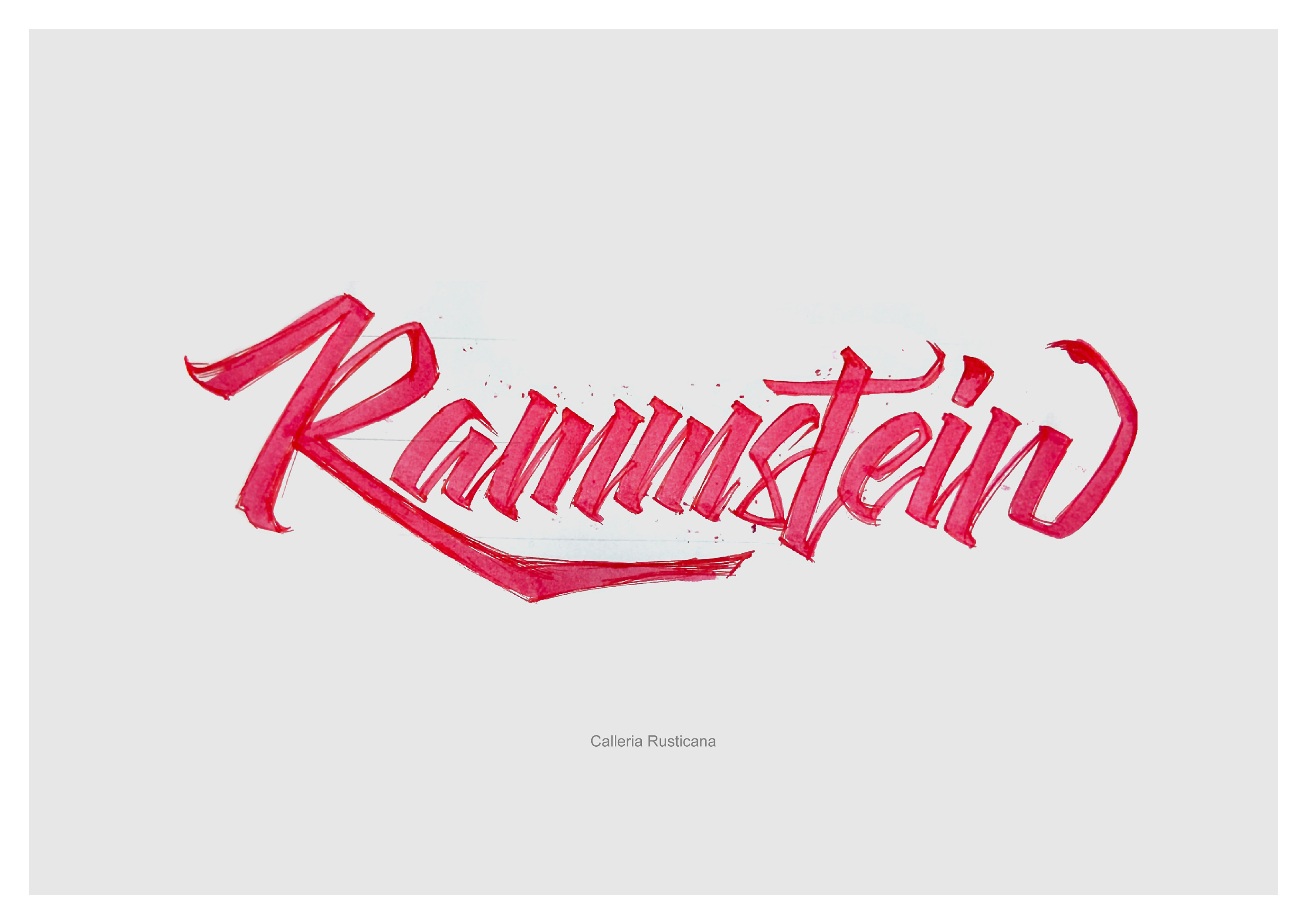 近期英文手绘字体