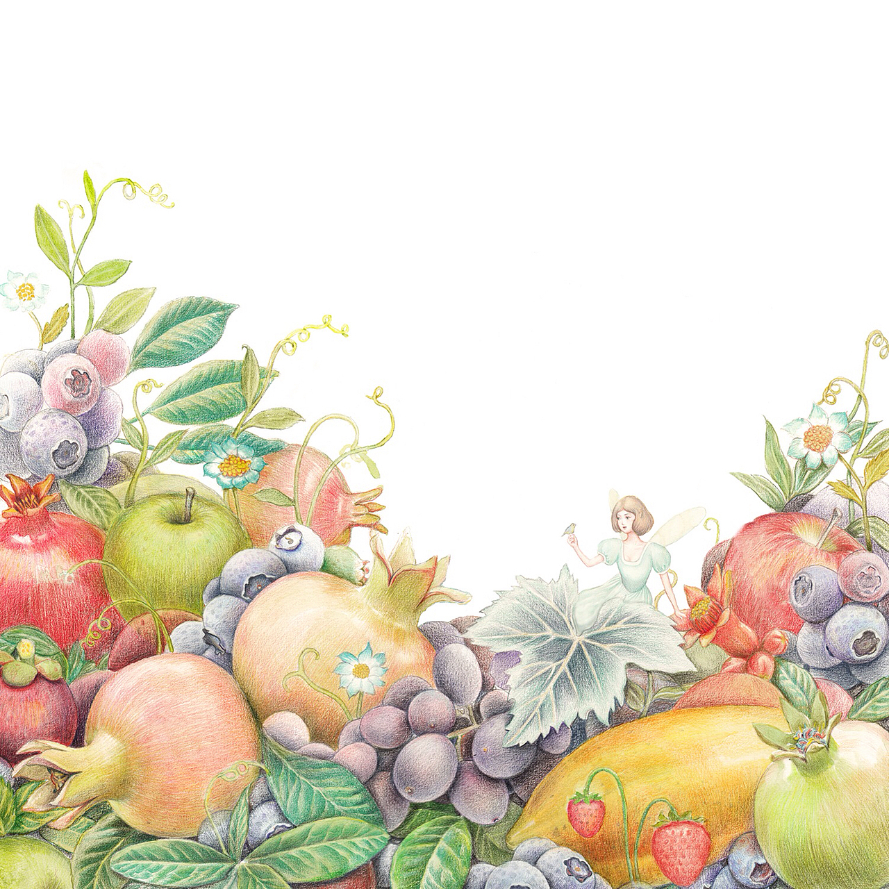 植物面膜插图2（已商用）（图ZMzc3NjQ3NDQ=） - 商业插画 - 站酷设计师刘佩佩插画原创素材 - 站酷ZCOOL