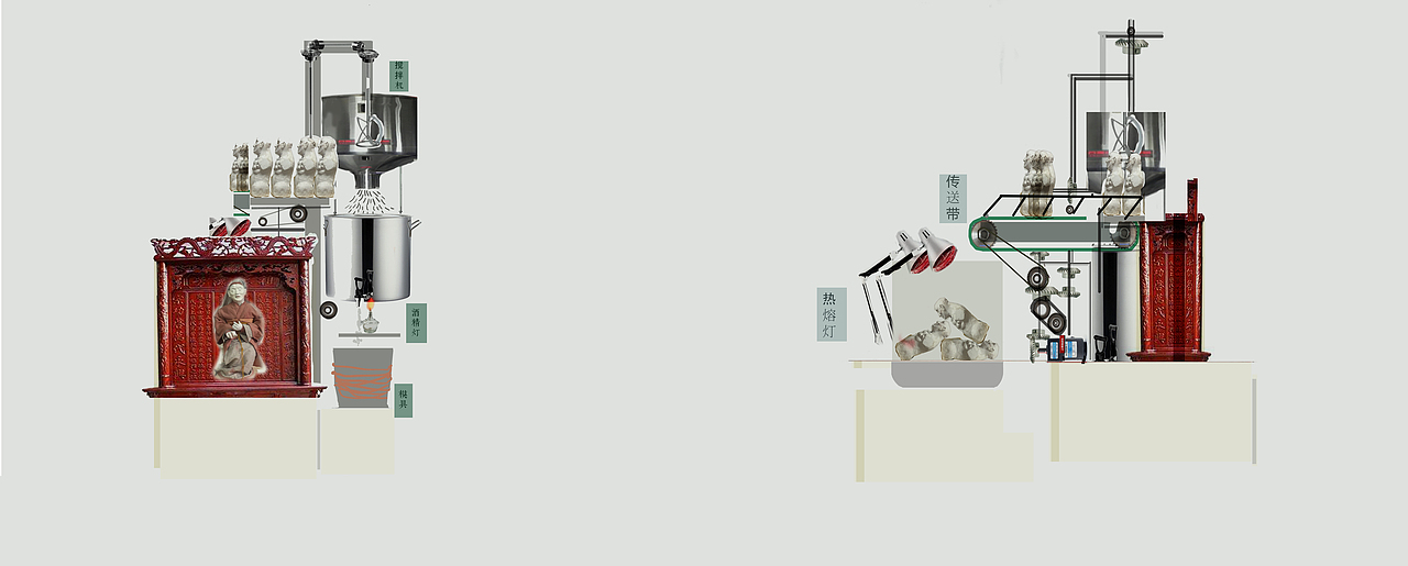 《敬神：生产背后的尊崇与鄙弃》（图ZODM2OTE0MDA=） - 实验艺术 - 站酷设计师旁一原创素材 - 站酷ZCOOL