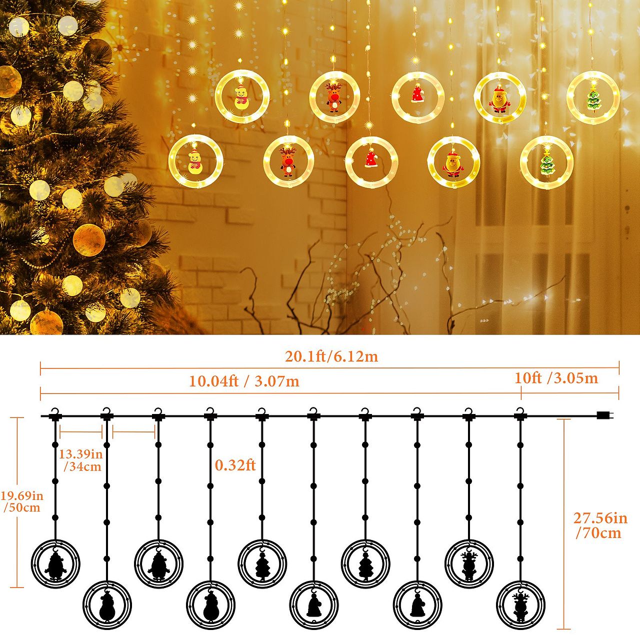 亚马逊灯串主图a+拍摄设计氛围灯串灯拍摄设计