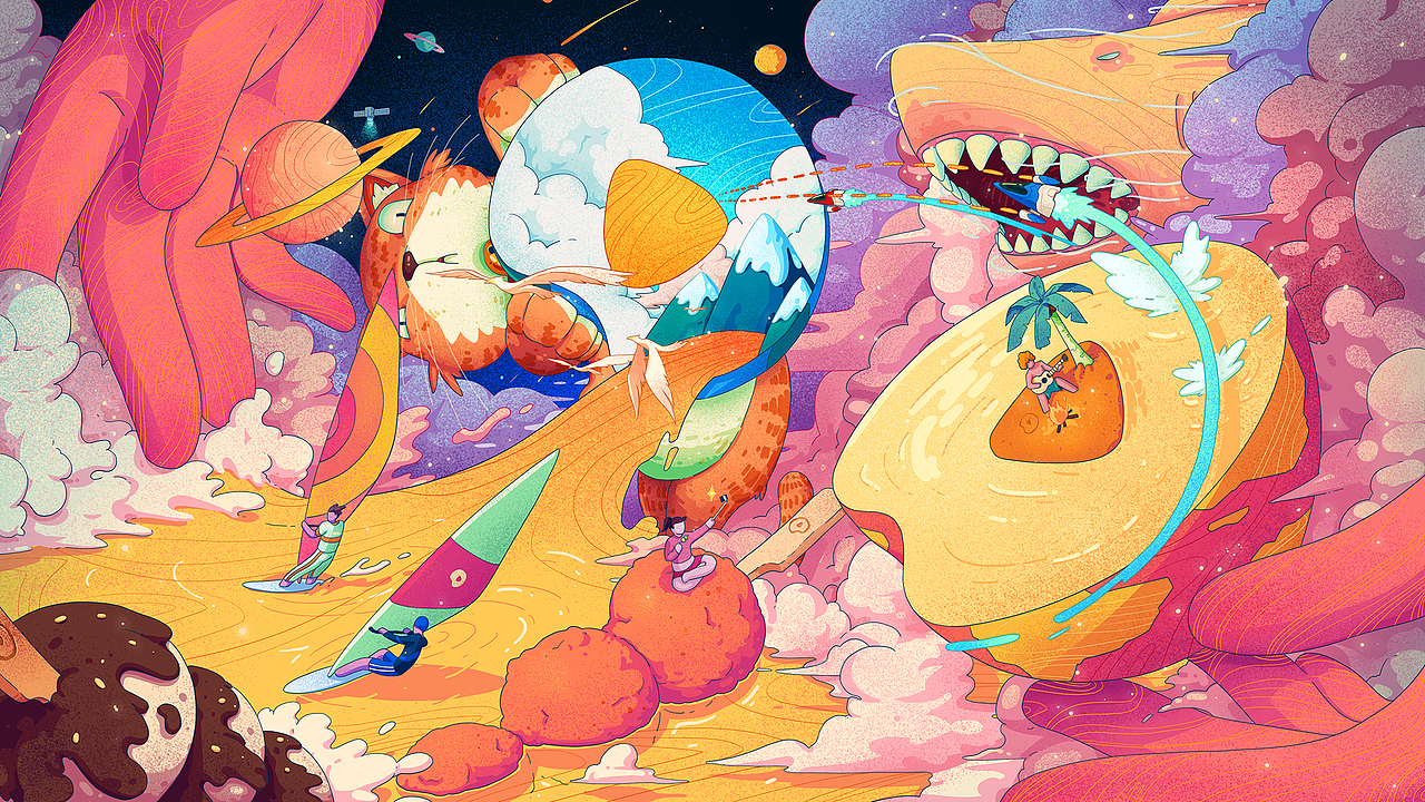 椰青2018插画总结