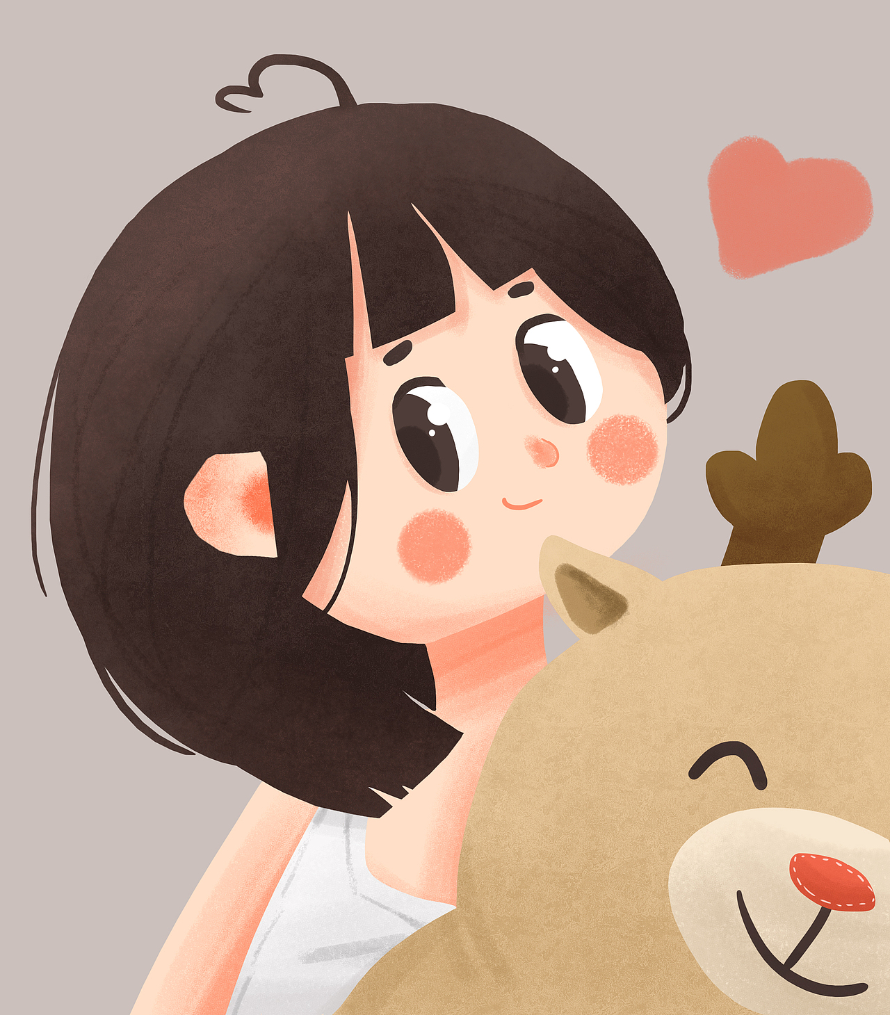 可爱小女生（图ZMjQ1NDc5NjQ0） - 绘本 - 站酷设计师皮皮哲原创素材 - 站酷ZCOOL