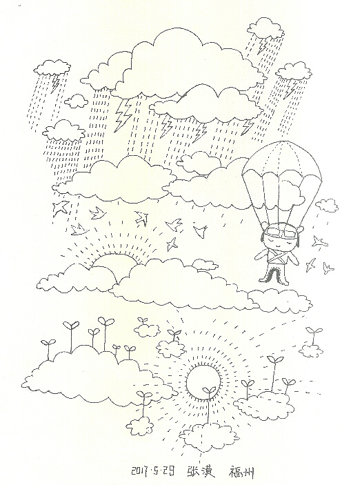 素描漫画练习作业