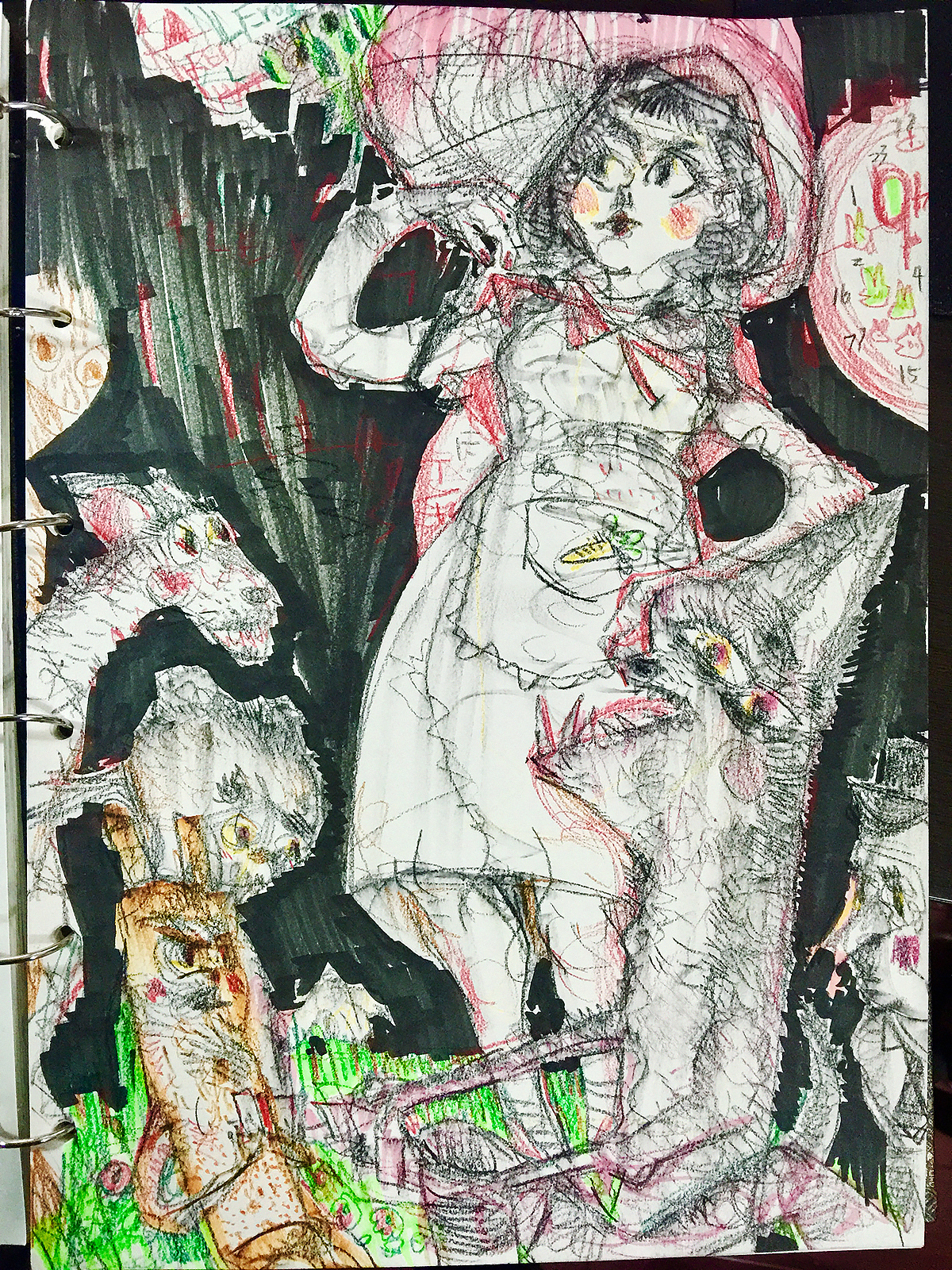 人人都爱小红帽（图ZMTQ4NzUwMjIw） - 艺术插画 - 站酷设计师诺亚大人原创素材 - 站酷ZCOOL