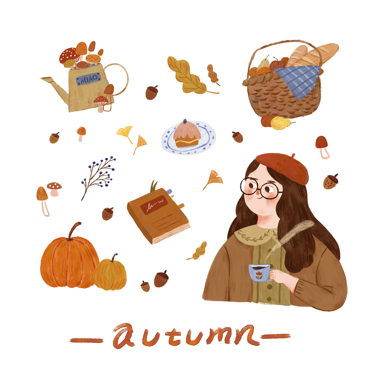 手账贴纸合集（图ZMzE1NzQ2MDEy） - 儿童插画 - 站酷设计师花喵喵画个画原创素材 - 站酷ZCOOL