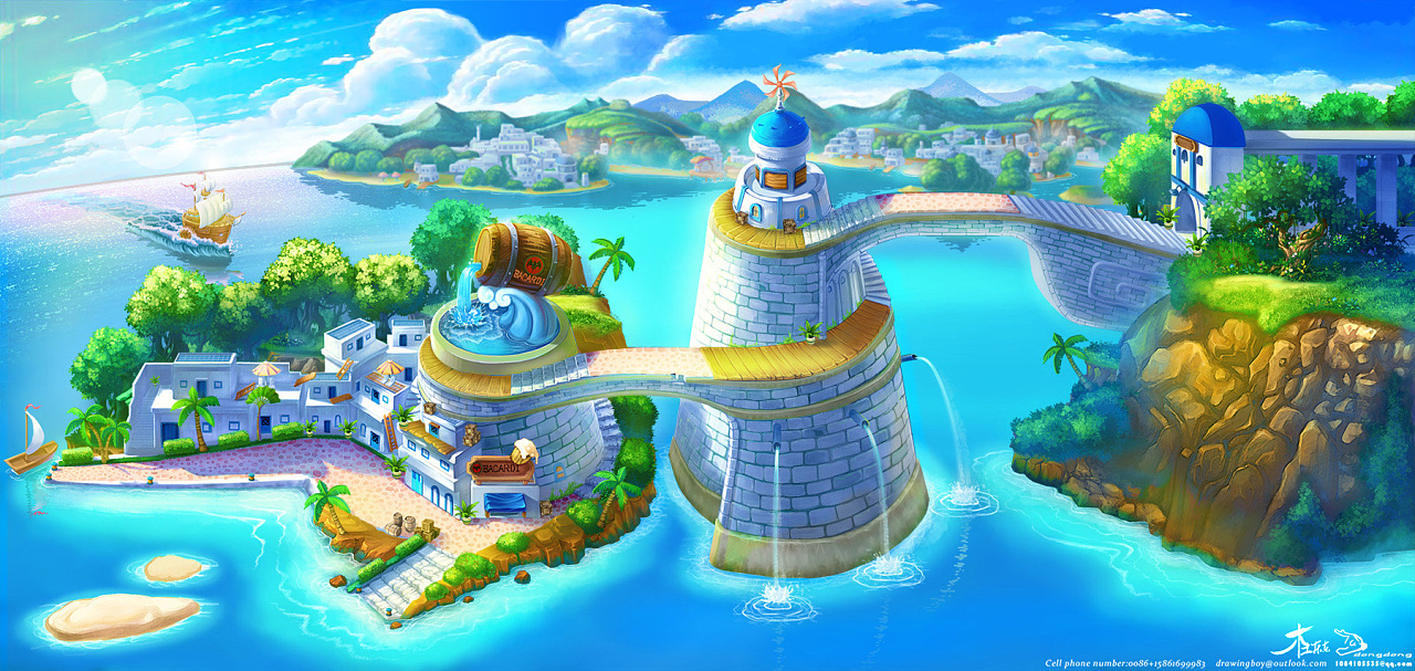 酒馆海岛|插画|游戏原画|杜东东 - 原创作品 - 站酷 (zcool)