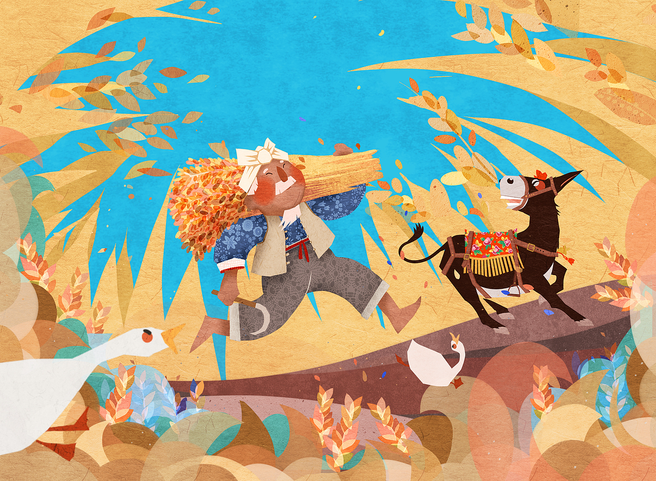 老稻农（图ZNTAwMDg3NzI=） - 商业插画 - 站酷设计师南瓜匠原创素材 - 站酷ZCOOL