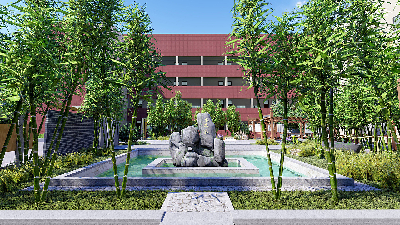 竹韵校园文化（图ZMjIwMjA4MTAw） - 景观设计 - 站酷设计师森美文化设计原创素材 - 站酷ZCOOL