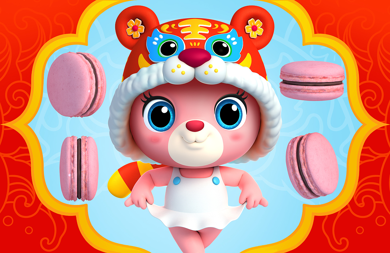 虎虎的超级熊（Super bear）（图ZMjg4MDc1Njk2） - IP形象 - 站酷设计师爱龙余健原创素材 - 站酷ZCOOL
