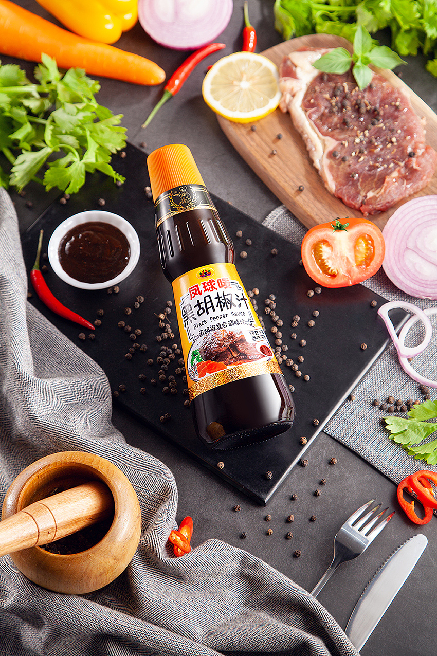 凤球唛调味料线下宣传海报图