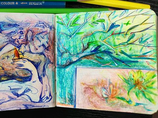 冬日里最后一场关于春天的梦（个人主页-ZNjc1MTQxMDA=） - 艺术插画 - 站酷设计师沁芽茶和猫头鹰原创素材 - 站酷ZCOOL