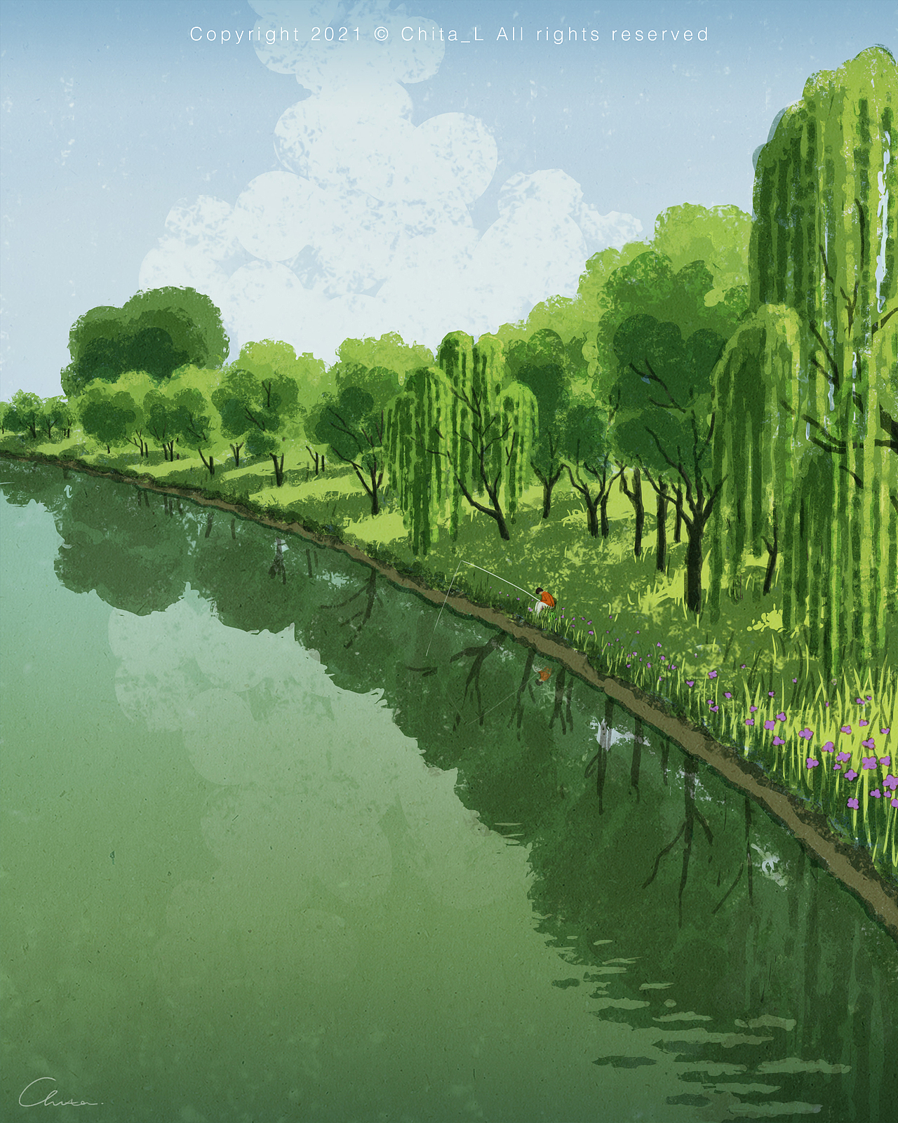 插画练习-风景（图ZMjc5NTMzOTY4） - 创作习作 - 站酷设计师Chita_L原创素材 - 站酷ZCOOL