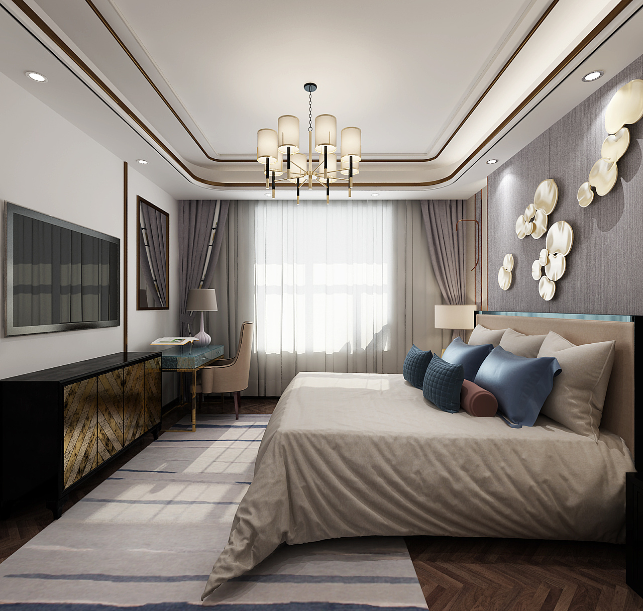 大连装修案例国运壹号新中式154㎡