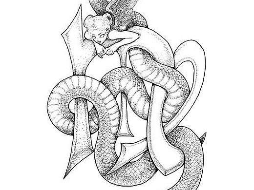 星肖绘005-双鱼座x生肖龙|插画|概念设定|叶飞的星肖绘_原创作品-站酷