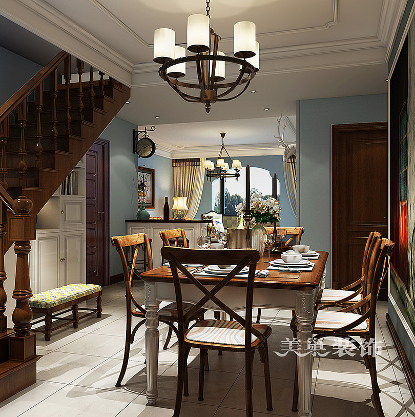 郑州林溪湾280平美式风格别墅装修需要多少钱（图ZODEyMjEzMDg=） - 家装设计 - 站酷设计师美巢装饰花园路店原创素材 - 站酷ZCOOL