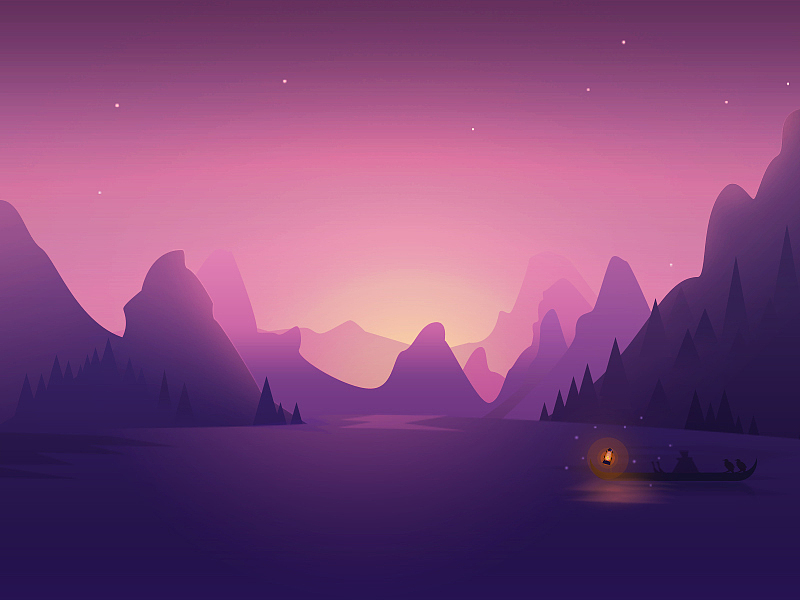 微渐变插画练习（图ZODYyMzcwMDA=） - 其他UI - 站酷设计师刘晓鹤原创素材 - 站酷ZCOOL