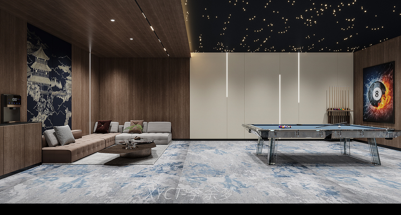 台球俱乐部-简约休闲型时尚空间