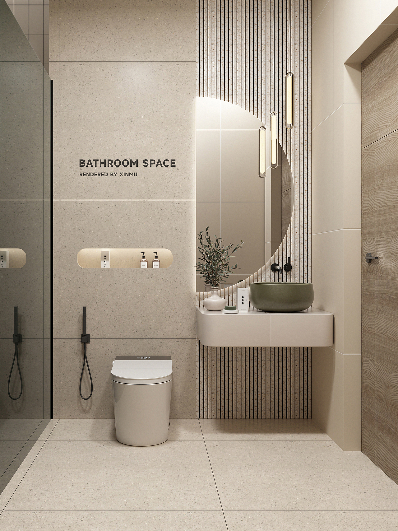 Kiiid浴室柜 I 花洒渲染