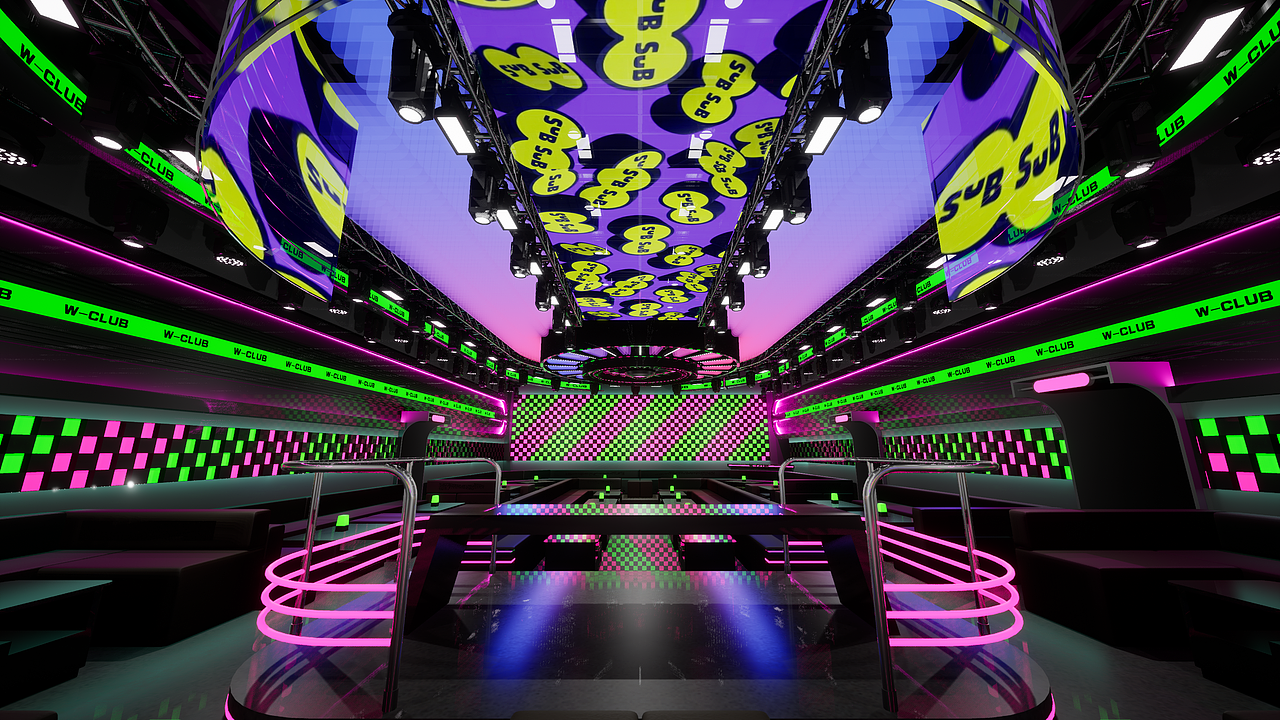 W-CLUB丨探索年轻化娱乐空间色彩的碰撞