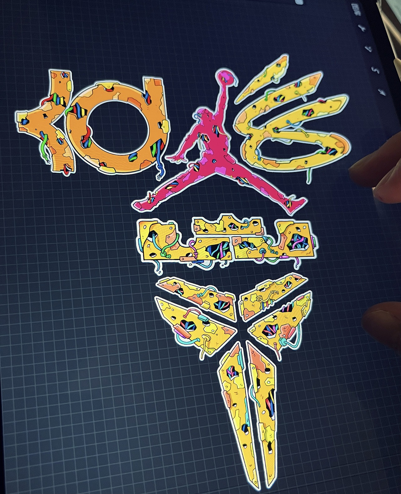 你肯定没见过这样风格的球星logo