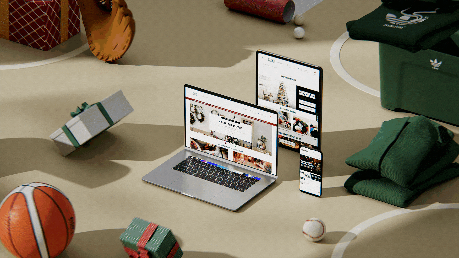 Dicks Sporting Goods - Holiday Spot 电商动态练习（图ZMzQ2NDYwMTA0） - 动画/影视 - 站酷设计师面包橘子原创素材 - 站酷ZCOOL