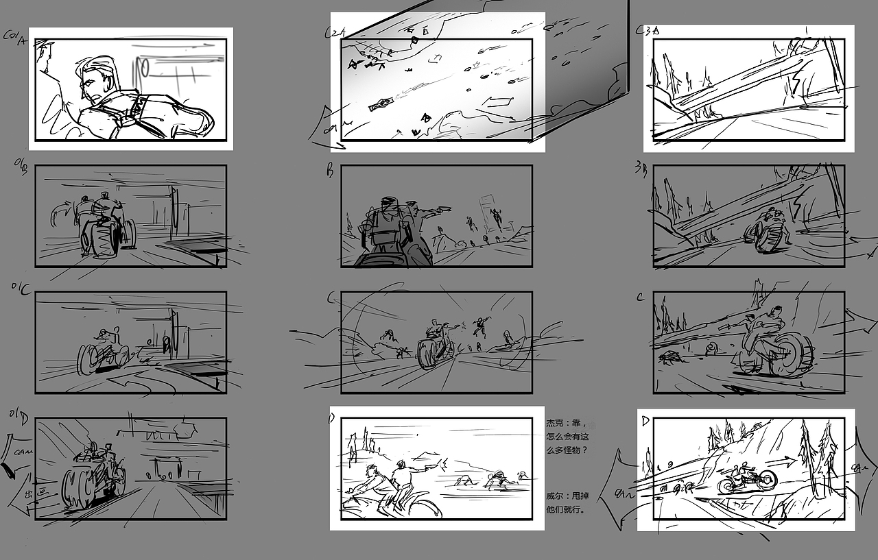 【分镜】游戏过渡动画分镜