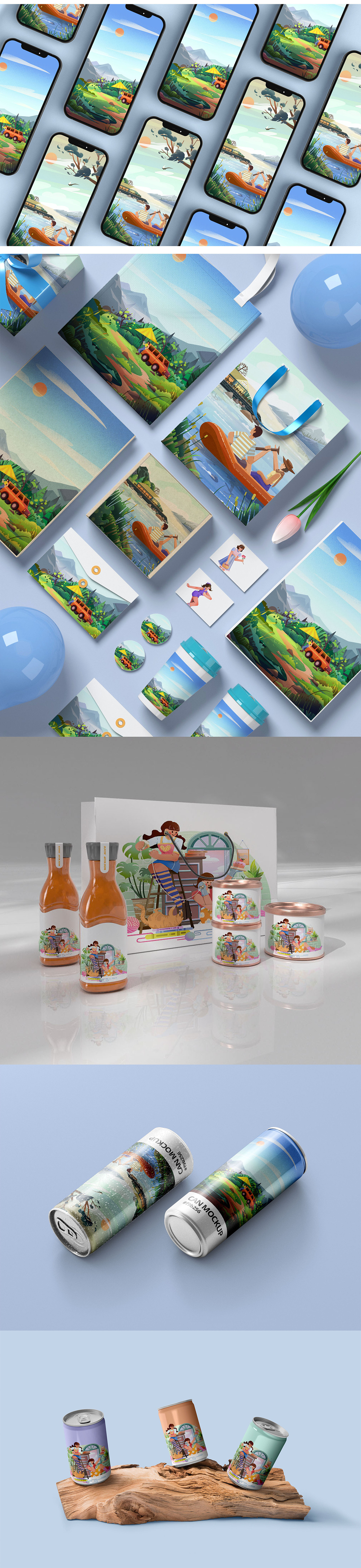 扁平风商业插画小结（图ZMzE3ODY5NzQw） - 商业插画 - 站酷设计师supve原创素材 - 站酷ZCOOL