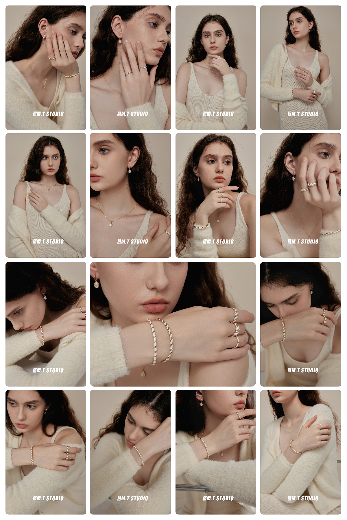 高级感女外模饰品模特图首饰珠宝摄影定制拍摄