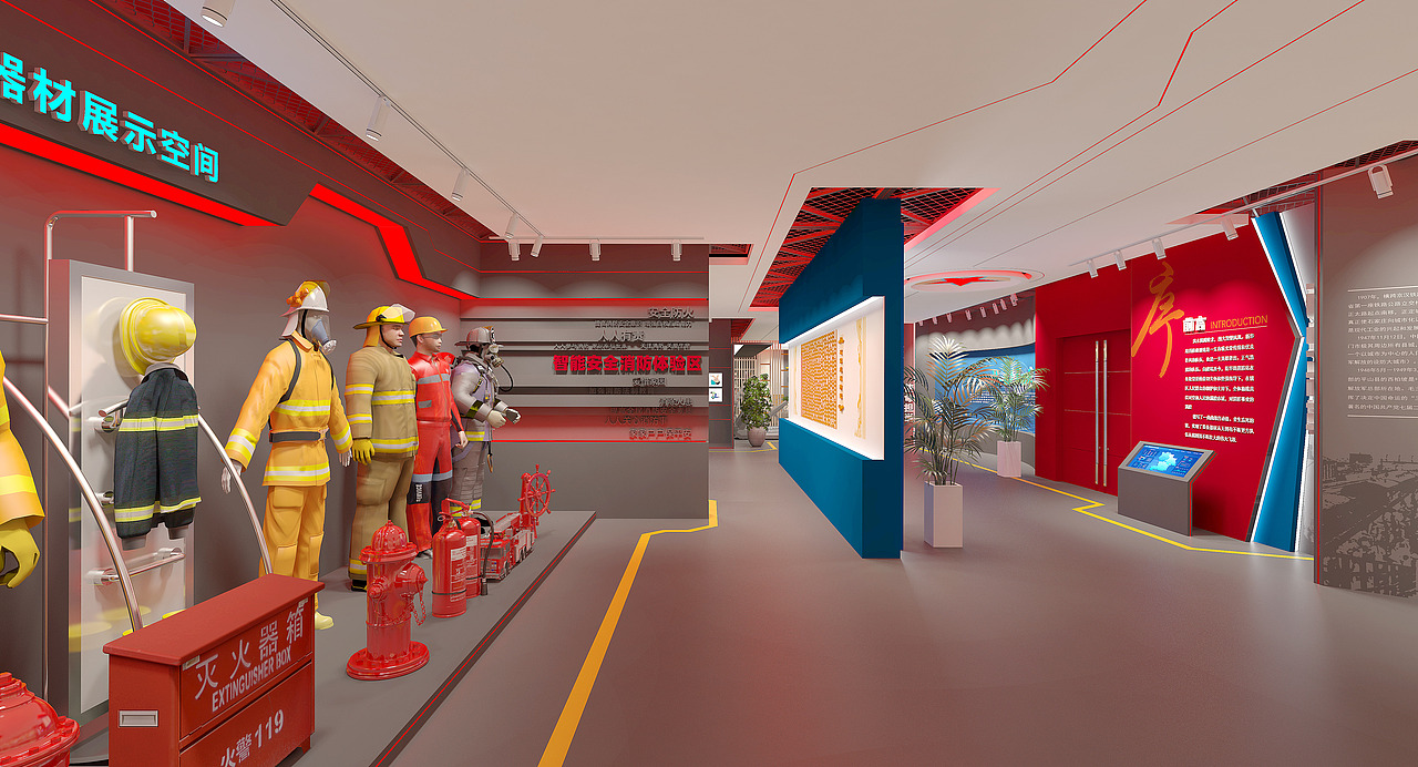 消防展厅（图ZMzU3NTE3NTY0） - 建筑/空间 - 站酷设计师垚垚设计原创素材 - 站酷ZCOOL