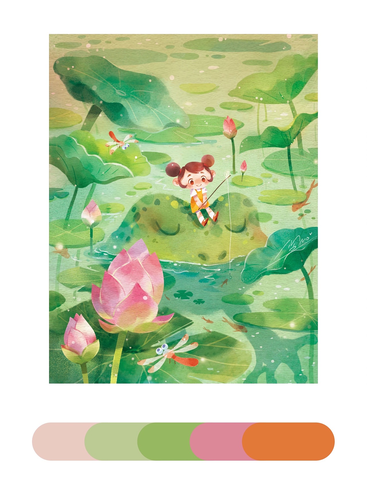 SUMMER · 立夏（图ZMzAwMDk1NjYw） - 儿童插画 - 站酷设计师MOMO插画原创素材 - 站酷ZCOOL
