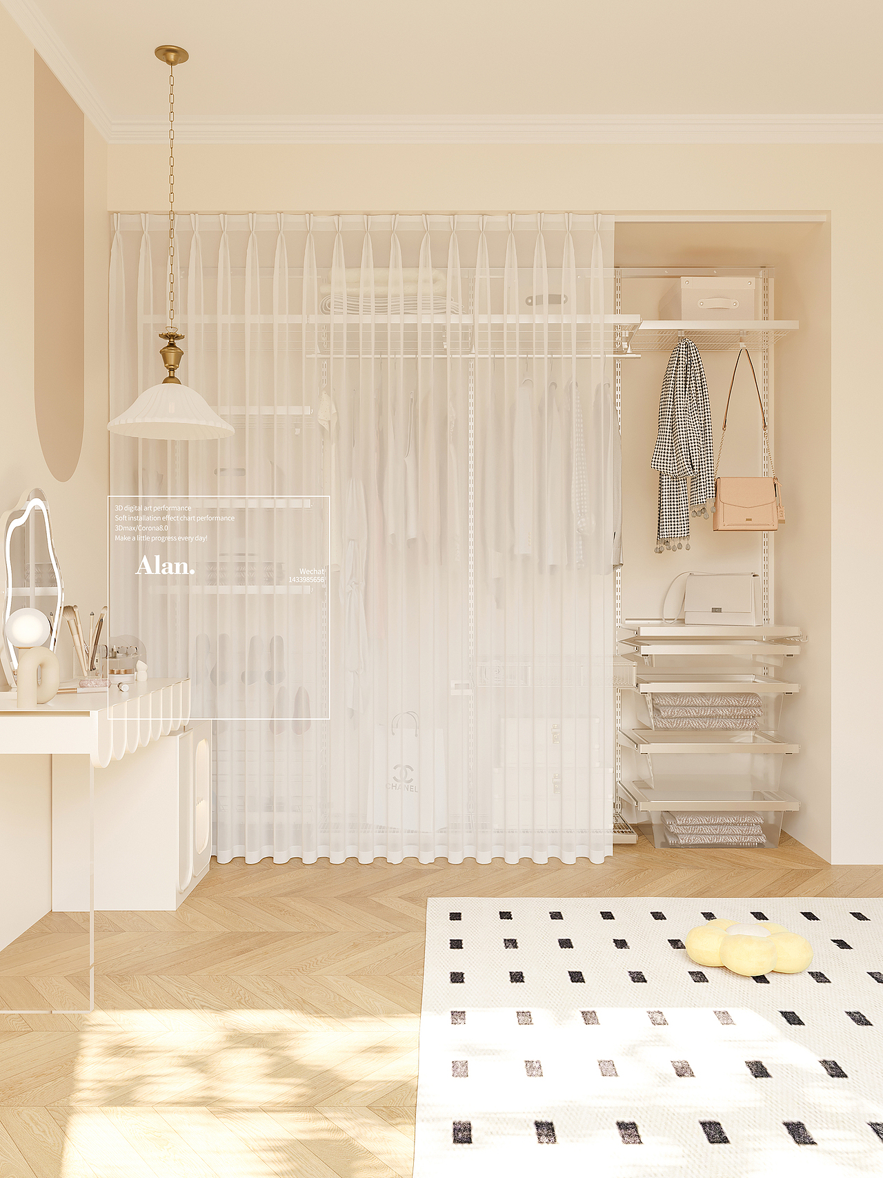 电商渲染|开放式衣柜帘（图ZMzM2MjEwNjQw） - 场景 - 站酷设计师Alannnnnnn原创素材 - 站酷ZCOOL