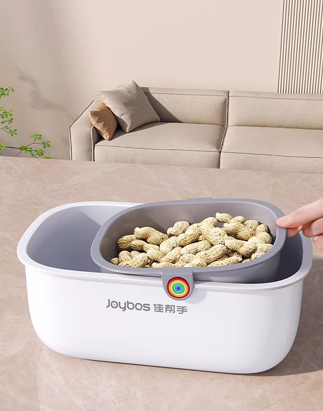 彩虹挂耳双层沥水收纳盒