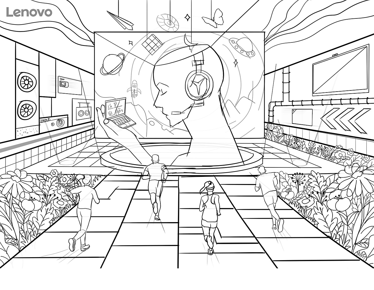 指尖之上，无限可能......（图ZMzA0NjQyOTg0） - 商业插画 - 站酷设计师郑不错ZBC原创素材 - 站酷ZCOOL